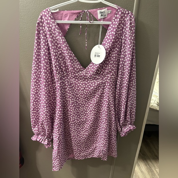 Princess Polly Abbie Mini Dress Purple US 8/AU 12 - Picture 4 of 7